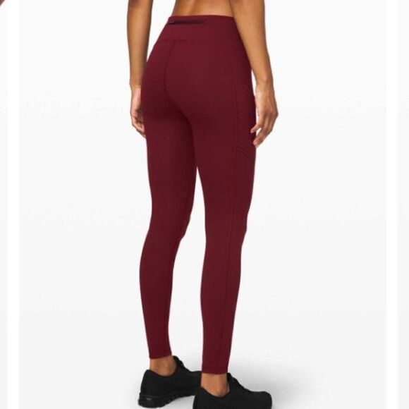 LULULEMON Speed Up Tight 28" Deep Rouge Size 2 - Picture 3 of 12